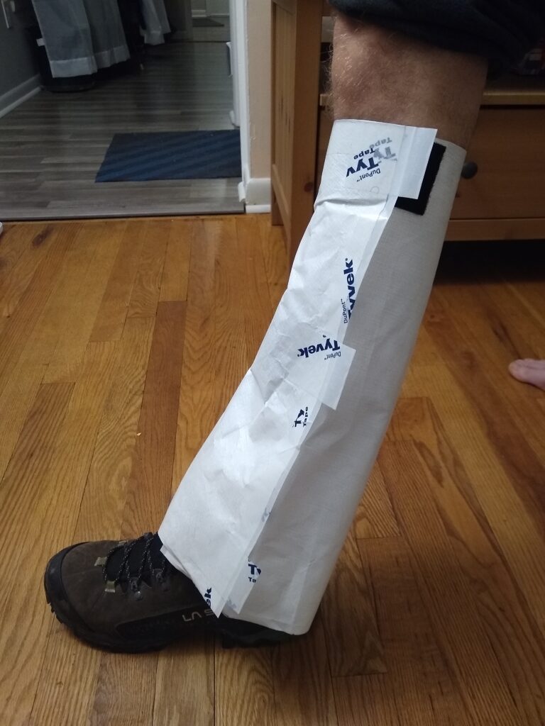 Bob's Tyvek gaiter